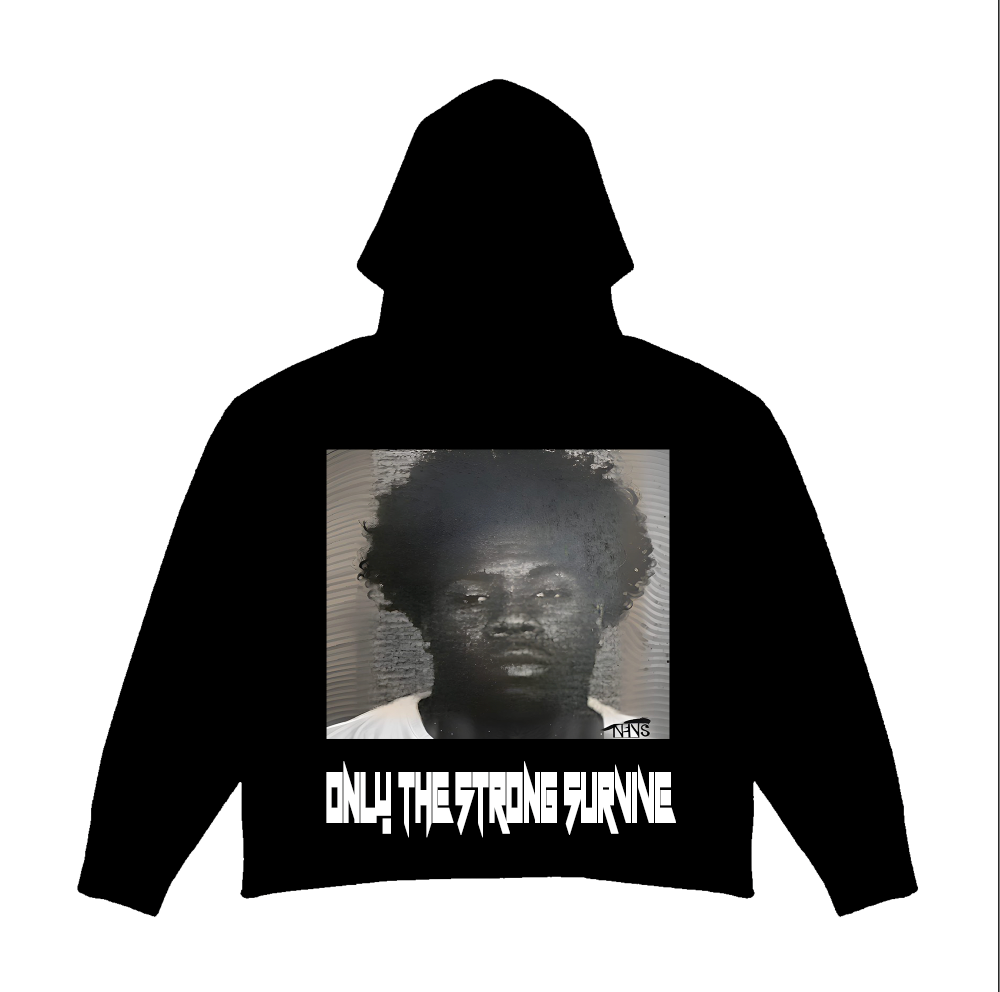 Only The Strong Hoodie - Black